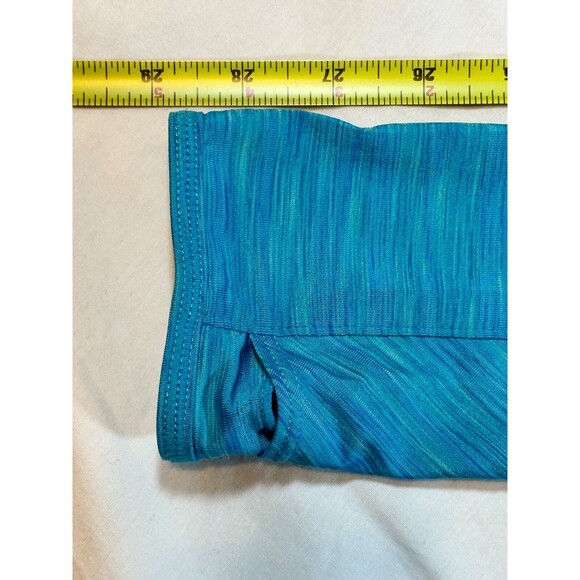 Athleta Womens Medium 1/4 Zip Blue Athletic Running Mock Neck Sweatshirt - Picture 6 of 8